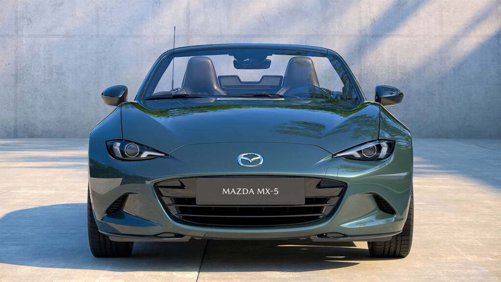Mazda MX-5 update Zinc Green roadster (MY27)
