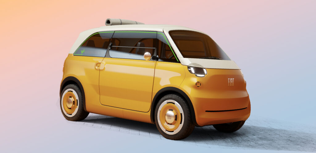 Fiat Multiplina is voorbode van heel compacte elektrische stadswagen met toch plaats voor vier