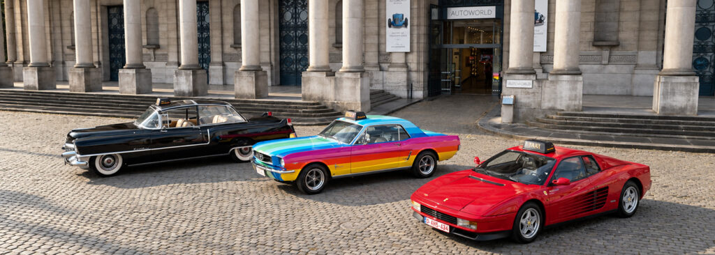 Het jarige Autoworld-museum verrast Brussel met buitengewone taxiritten