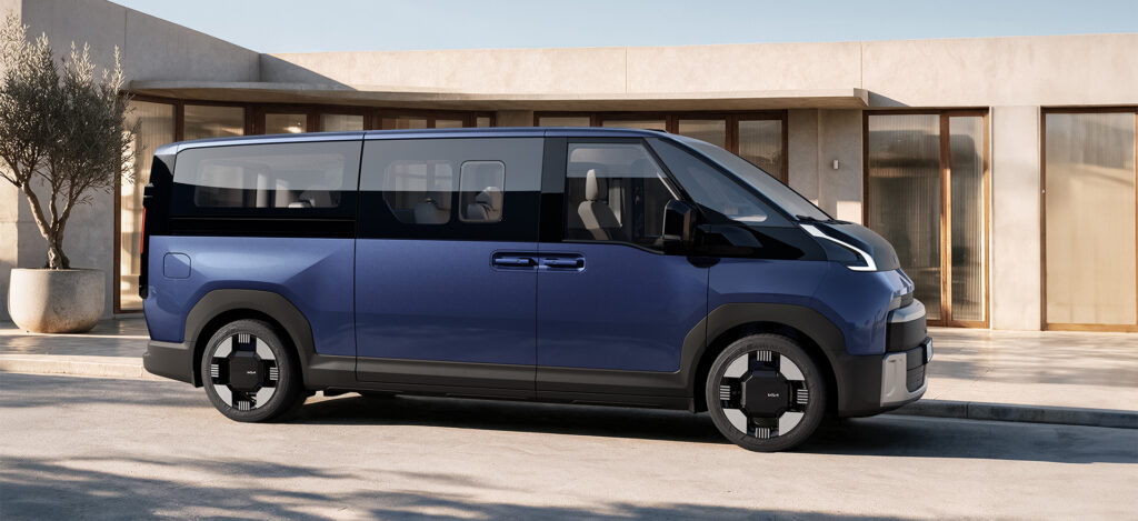 Verwacht in 2027, met zelfs plaats voor negen in de dan ook heel grote Kia PV7