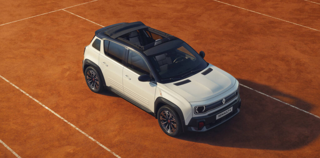 Renault 4 E-Tech Electric nog wat aantrekkelijker, nu ook Roland-Garros en Jogging-varianten